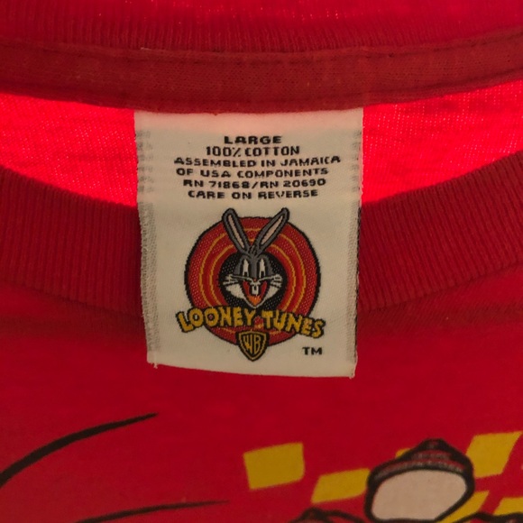 Vintage 1997 Warner bros looney tunes tweety bird all over print graphic tee - Picture 2 of 2